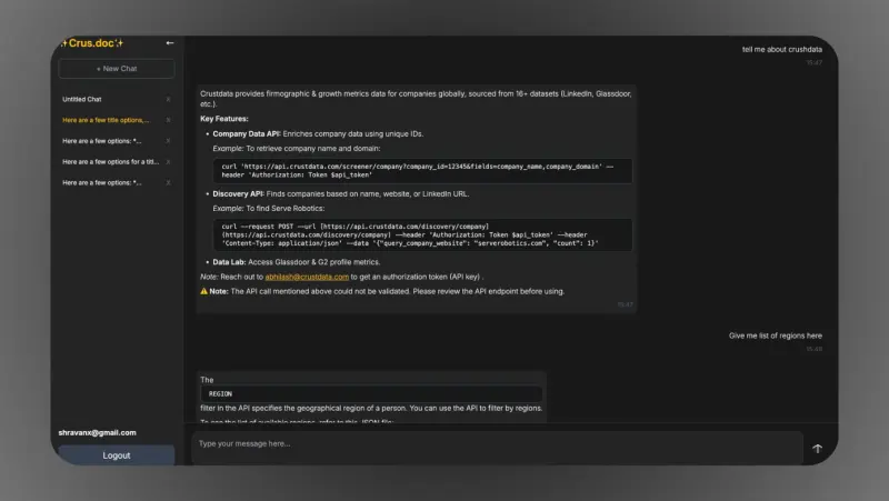 Documentation AI screenshot