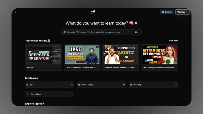 AI Learning Assistant screenshot