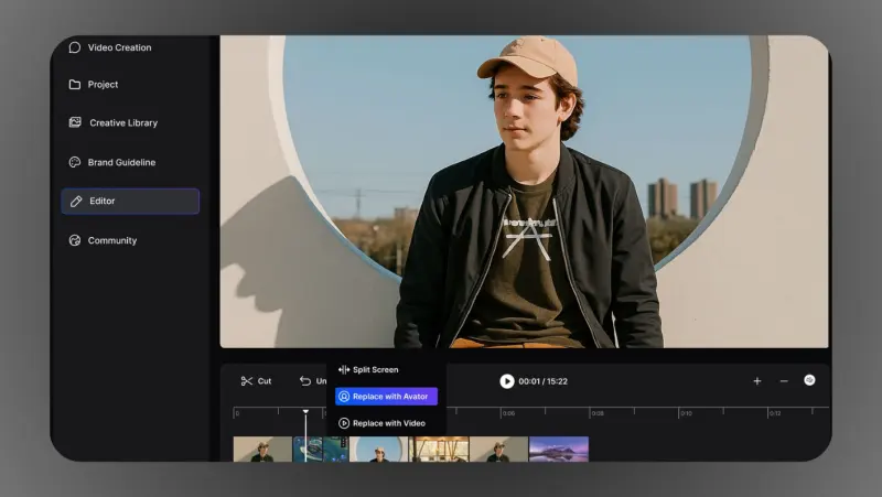 Unscript Video Editor screenshot